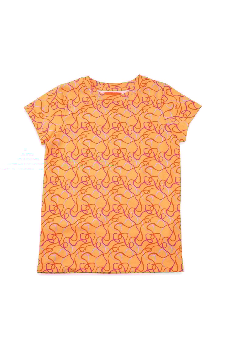 Girls Abstract Print T-Shirt & Leggings Set