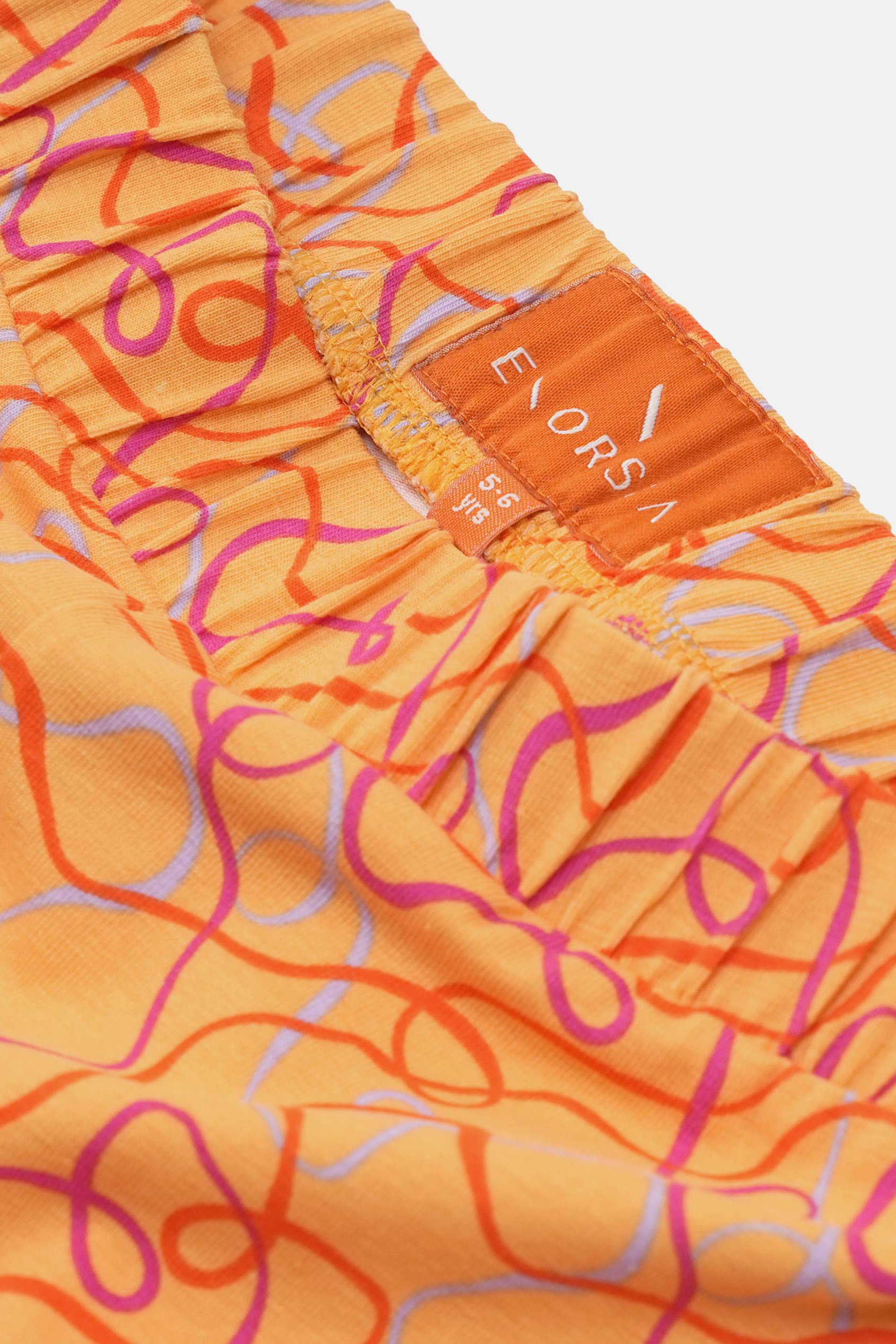 Girls Abstract Print T-Shirt & Leggings Set