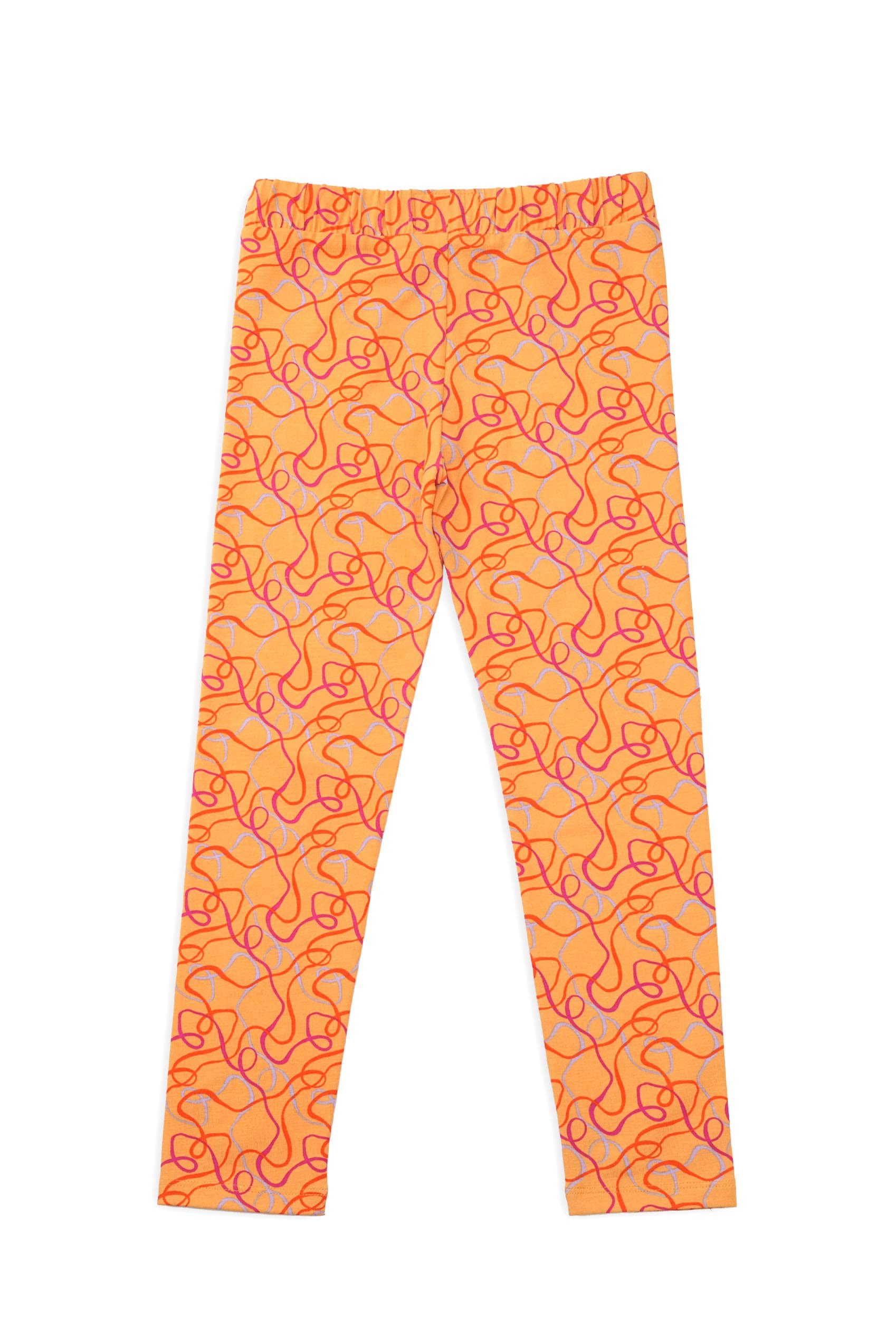 Girls Abstract Print T-Shirt & Leggings Set