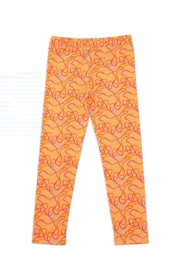 Girls Abstract Print T-Shirt & Leggings Set
