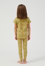 Girls Abstract Print T-Shirt & Leggings Set