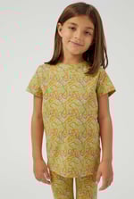 Girls Abstract Print T-Shirt & Leggings Set