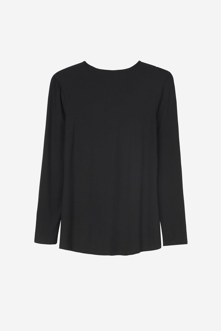 Zip Front Crew Neck T-Shirt