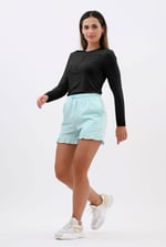 Zip Front Crew Neck T-Shirt