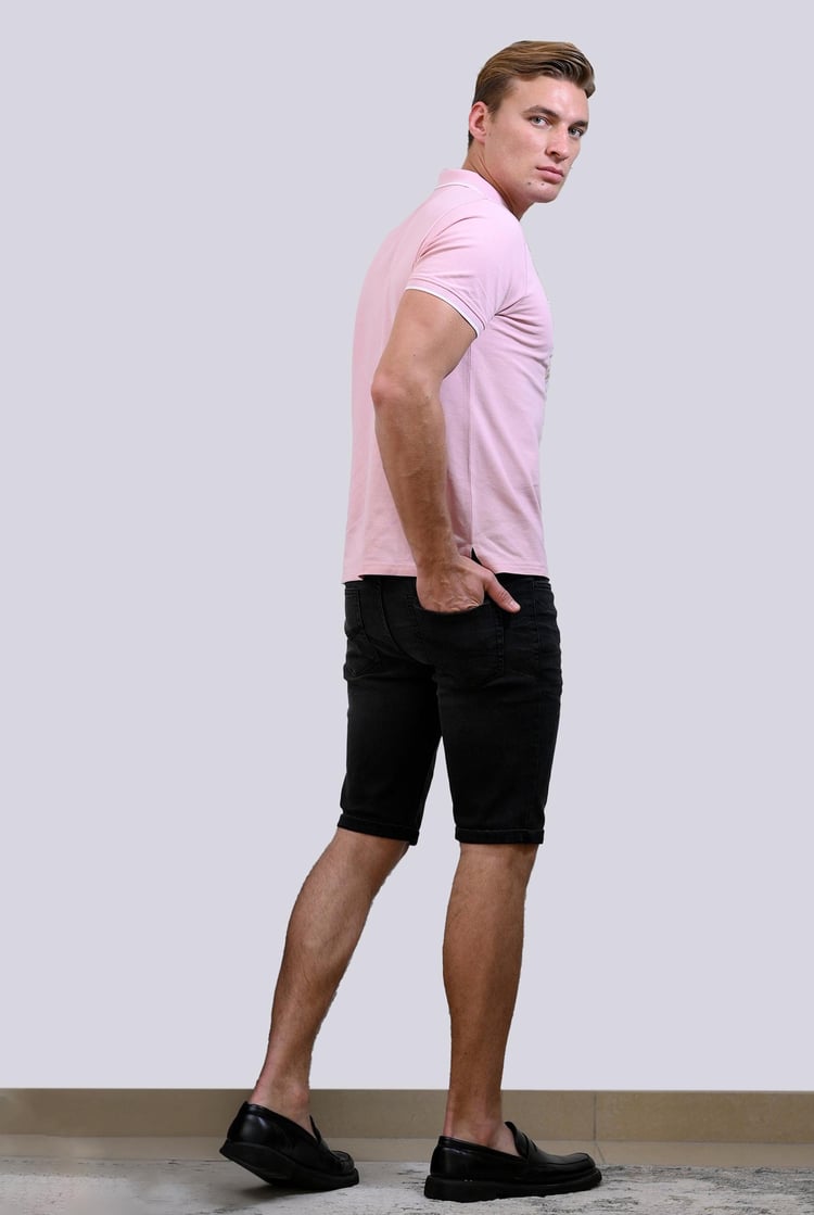 Straight Denim Shorts