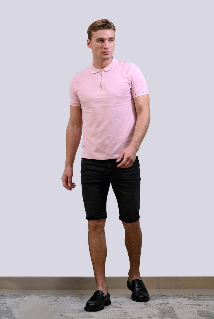 Straight Denim Shorts