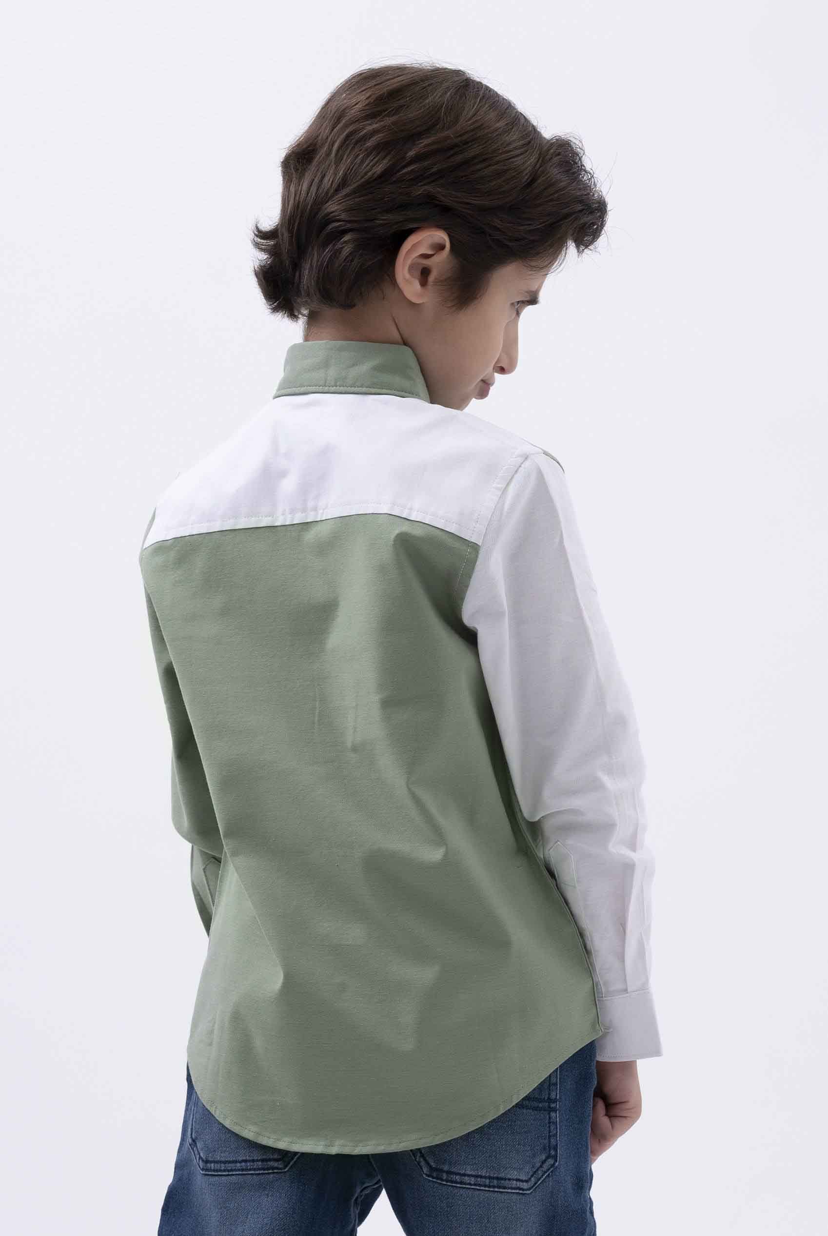 Boys LS Colourblock Shirt (3-14 yrs)