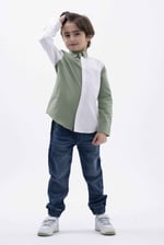 Boys LS Colourblock Shirt (3-14 yrs)