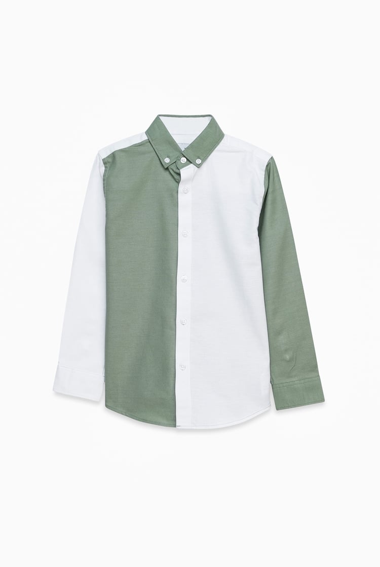 Boys LS Colourblock Shirt (3-14 yrs)