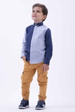 Boys LS Colourblock Shirt (3-14 yrs)