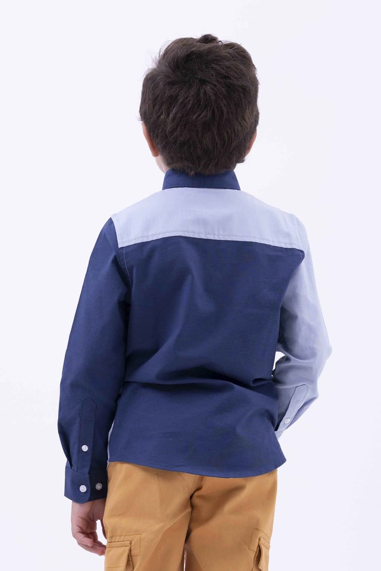 Boys LS Colourblock Shirt (3-14 yrs)