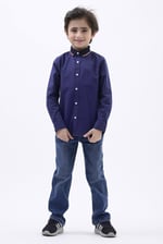 Woven Tipped Collar Shirt (3-14yrs)