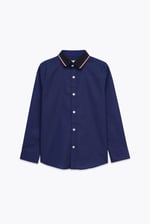 Woven Tipped Collar Shirt (3-14yrs)