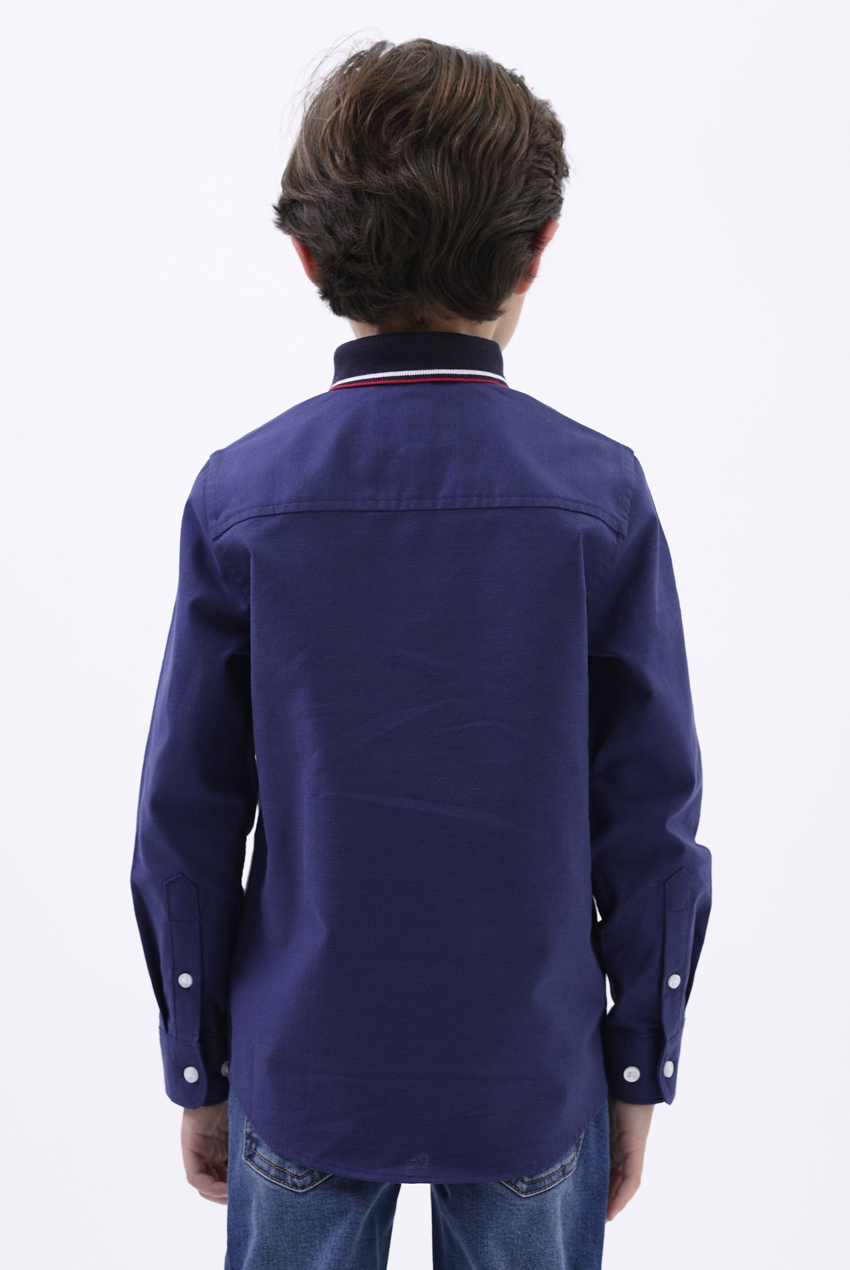 Woven Tipped Collar Shirt (3-14yrs)