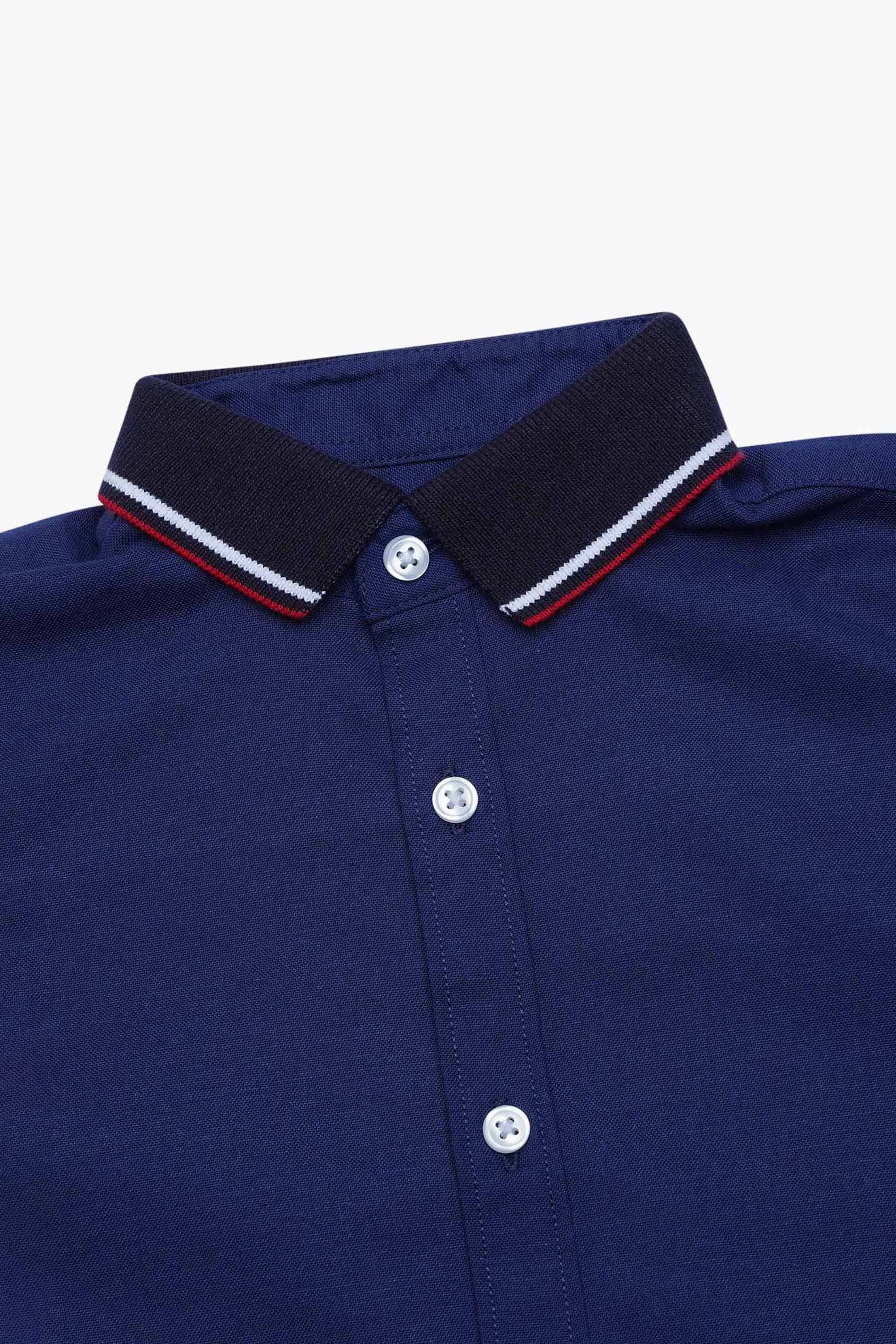 Woven Tipped Collar Shirt (3-14yrs)