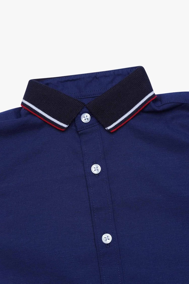 Woven Tipped Collar Shirt (3-14yrs)