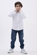 Woven Tipped Collar Shirt (3-14yrs)