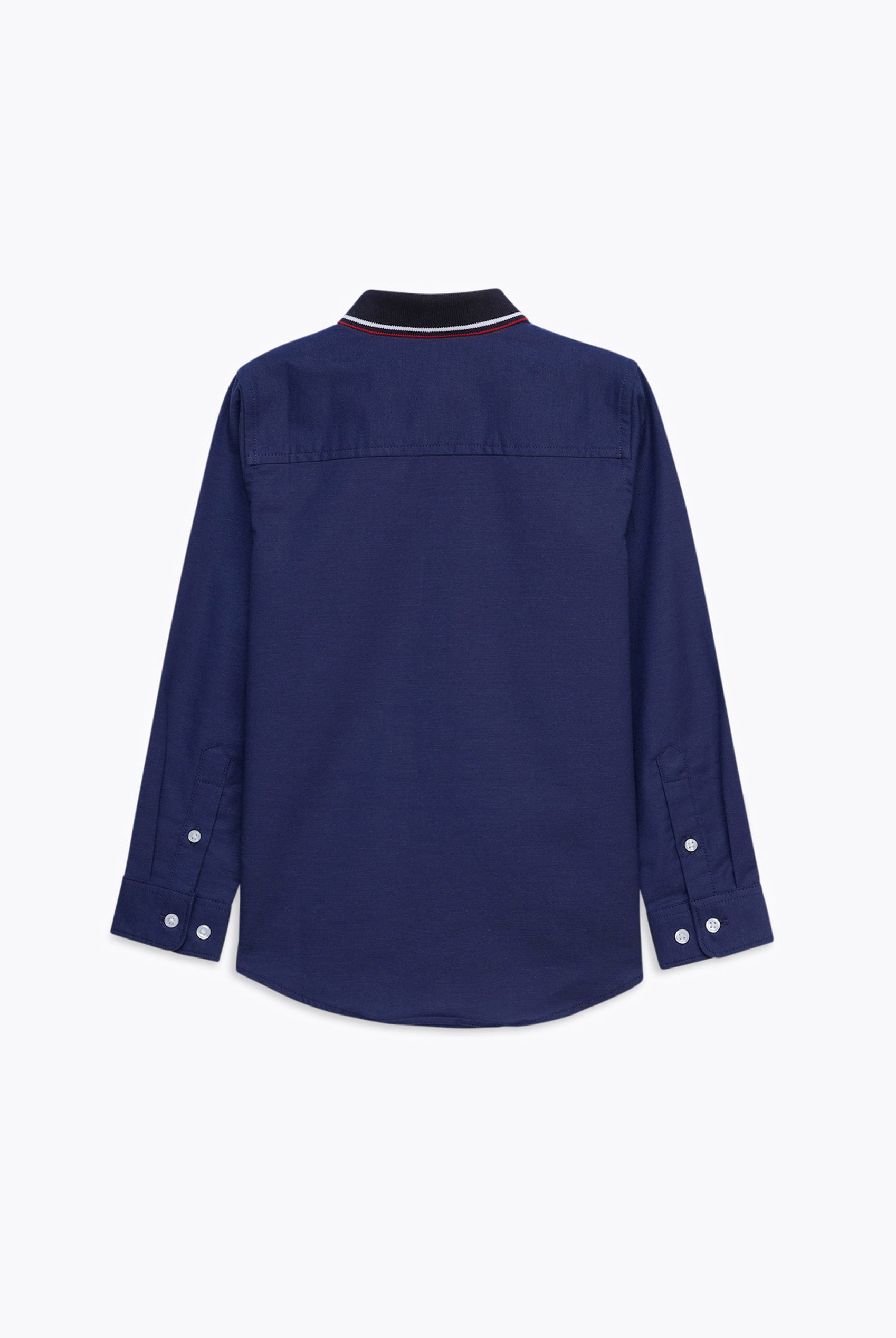 Woven Tipped Collar Shirt (3-14yrs)