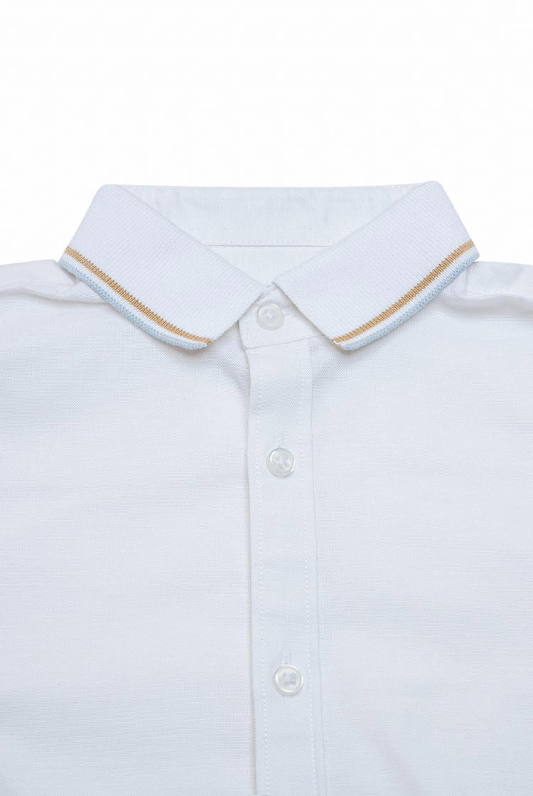 Woven Tipped Collar Shirt (3-14yrs)