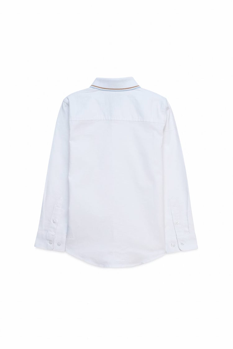 Woven Tipped Collar Shirt (3-14yrs)