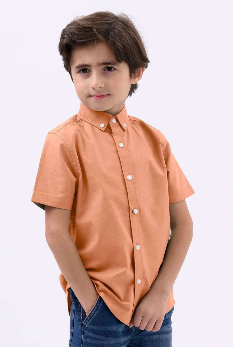 Boys SS Stretch Oxford Shirt (3-14yrs)