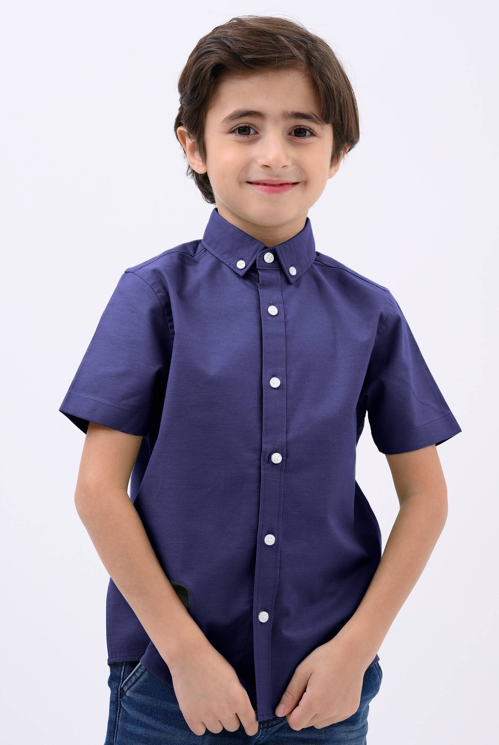 Boys SS Stretch Oxford Shirt (3-14yrs)