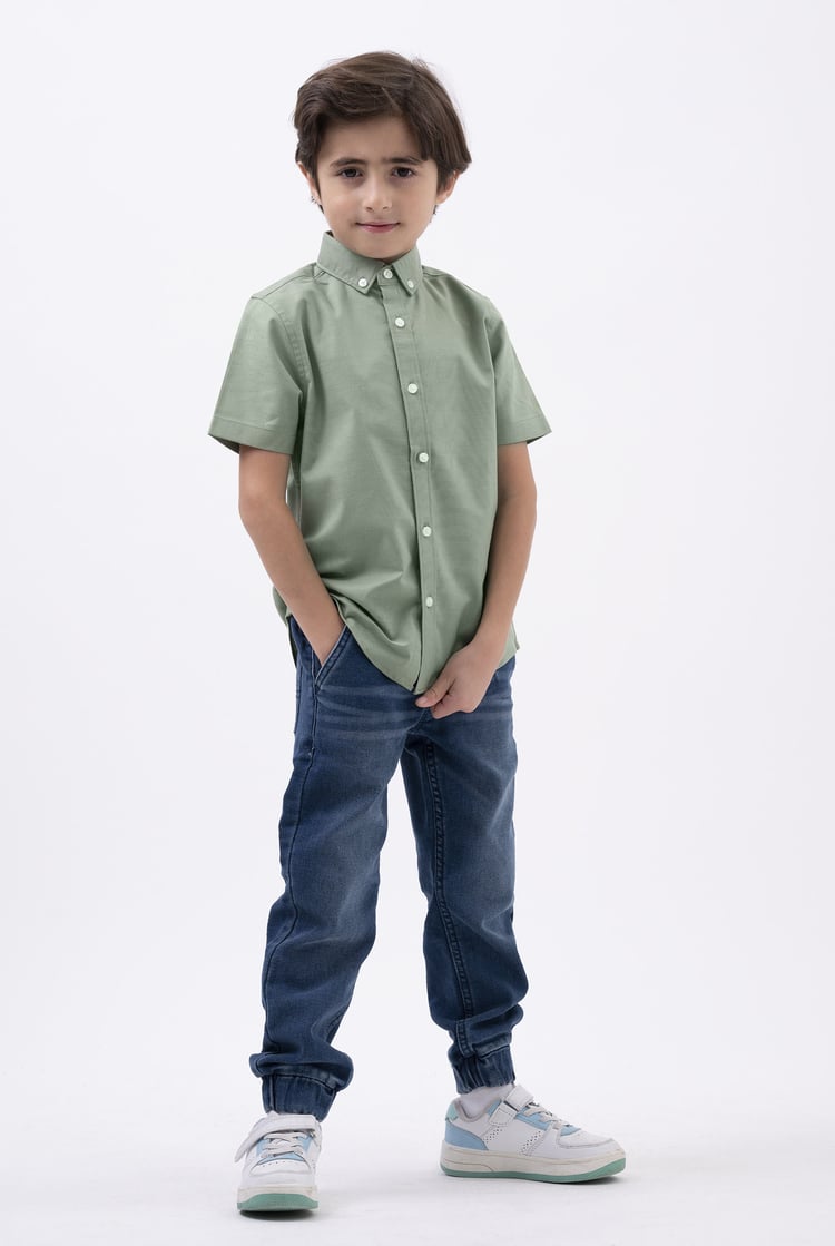 Boys SS Stretch Oxford Shirt (3-14yrs)