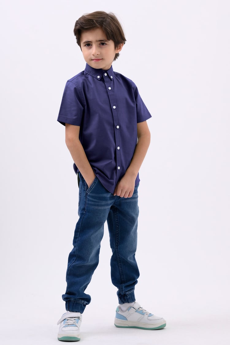 Boys SS Stretch Oxford Shirt (3-14yrs)