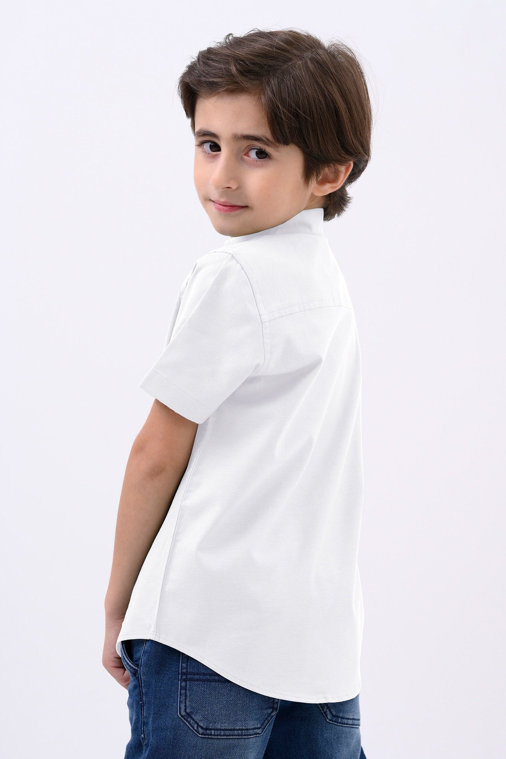 Boys SS Stretch Oxford Shirt (3-14yrs)