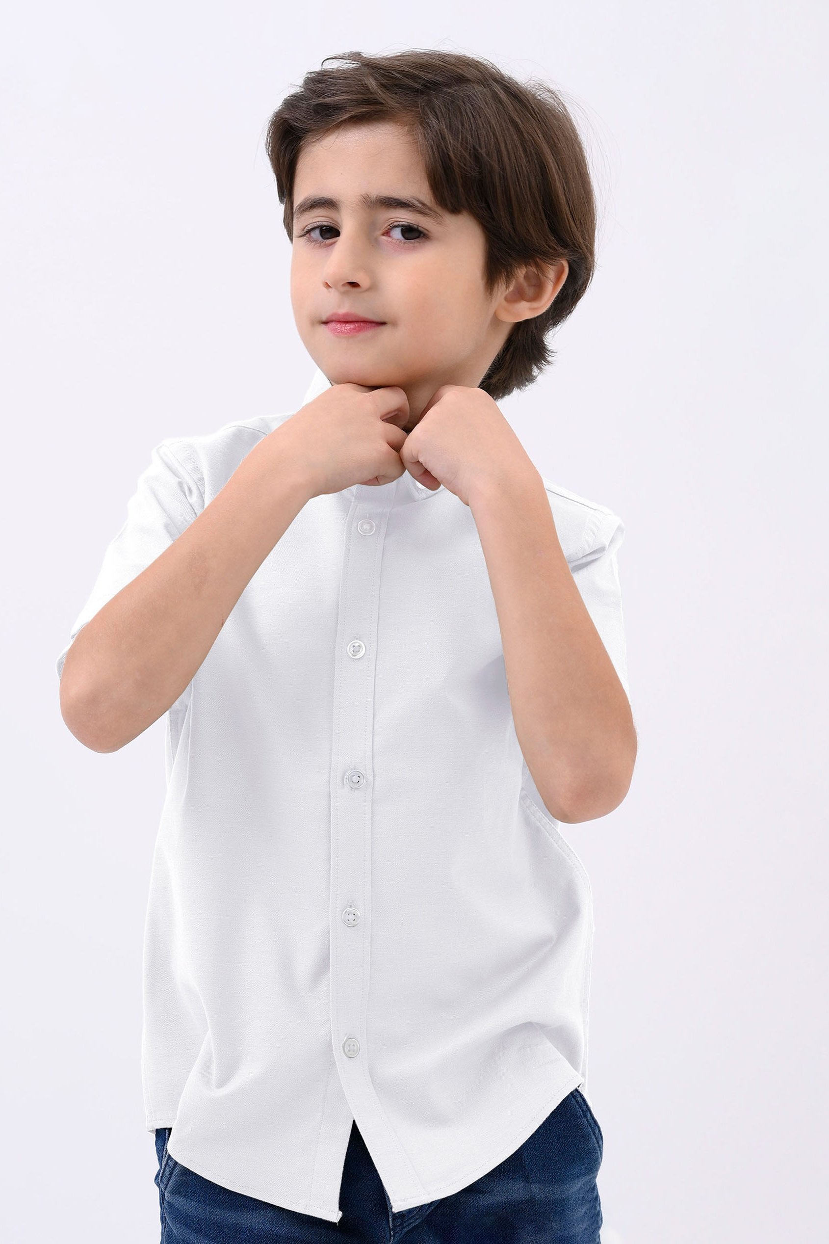 Boys SS Stretch Oxford Shirt (3-14yrs)