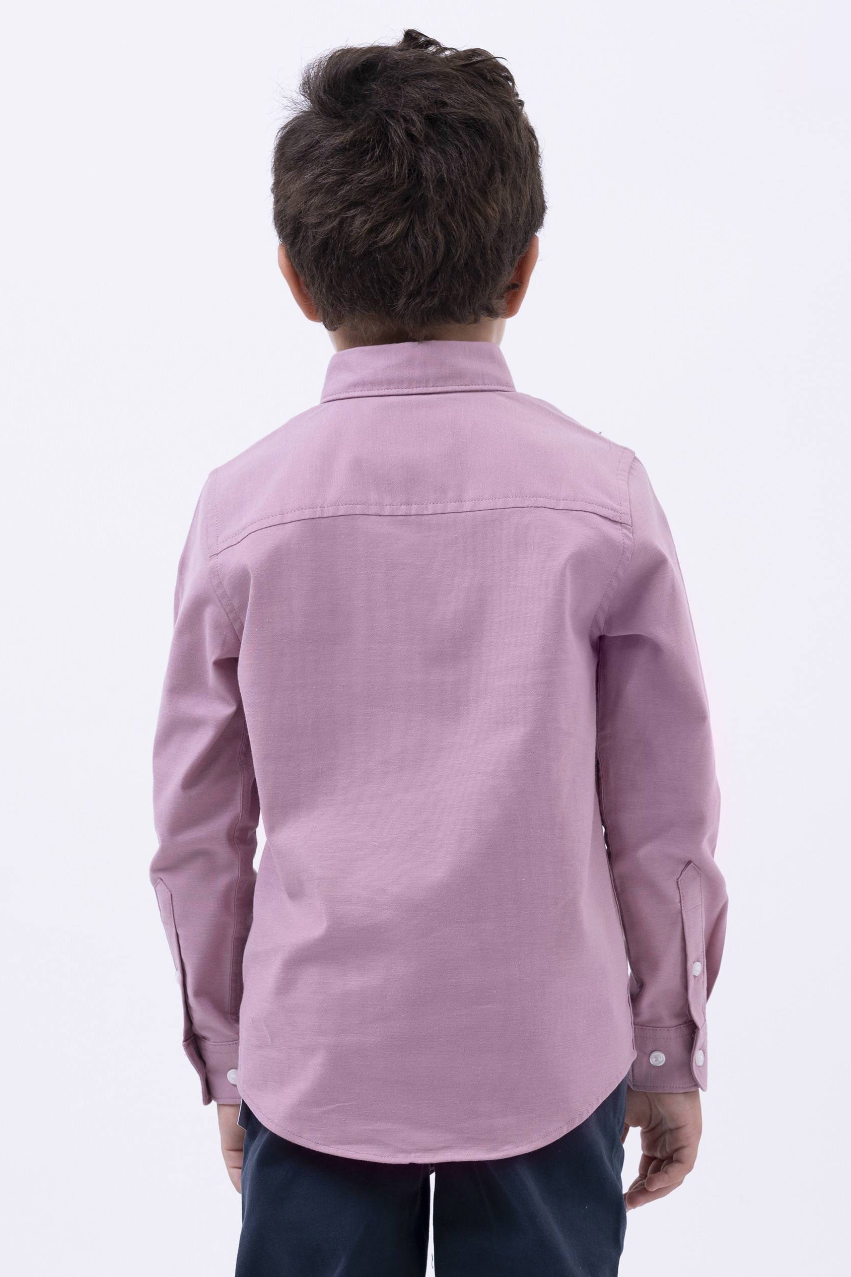 Boys LS Stretch Oxford Shirt (3-14yrs)