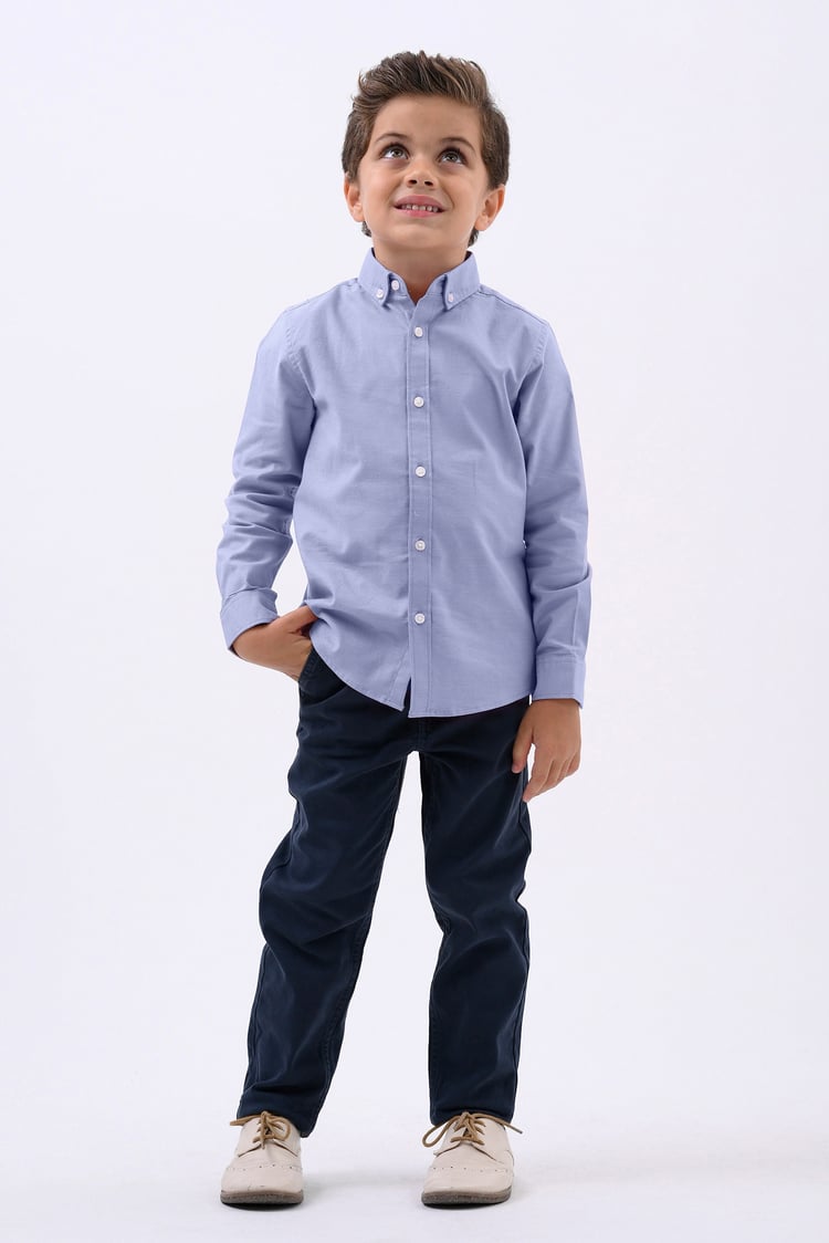 Boys LS Stretch Oxford Shirt (3-14yrs)