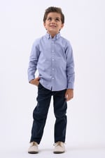 Boys LS Stretch Oxford Shirt (3-14yrs)
