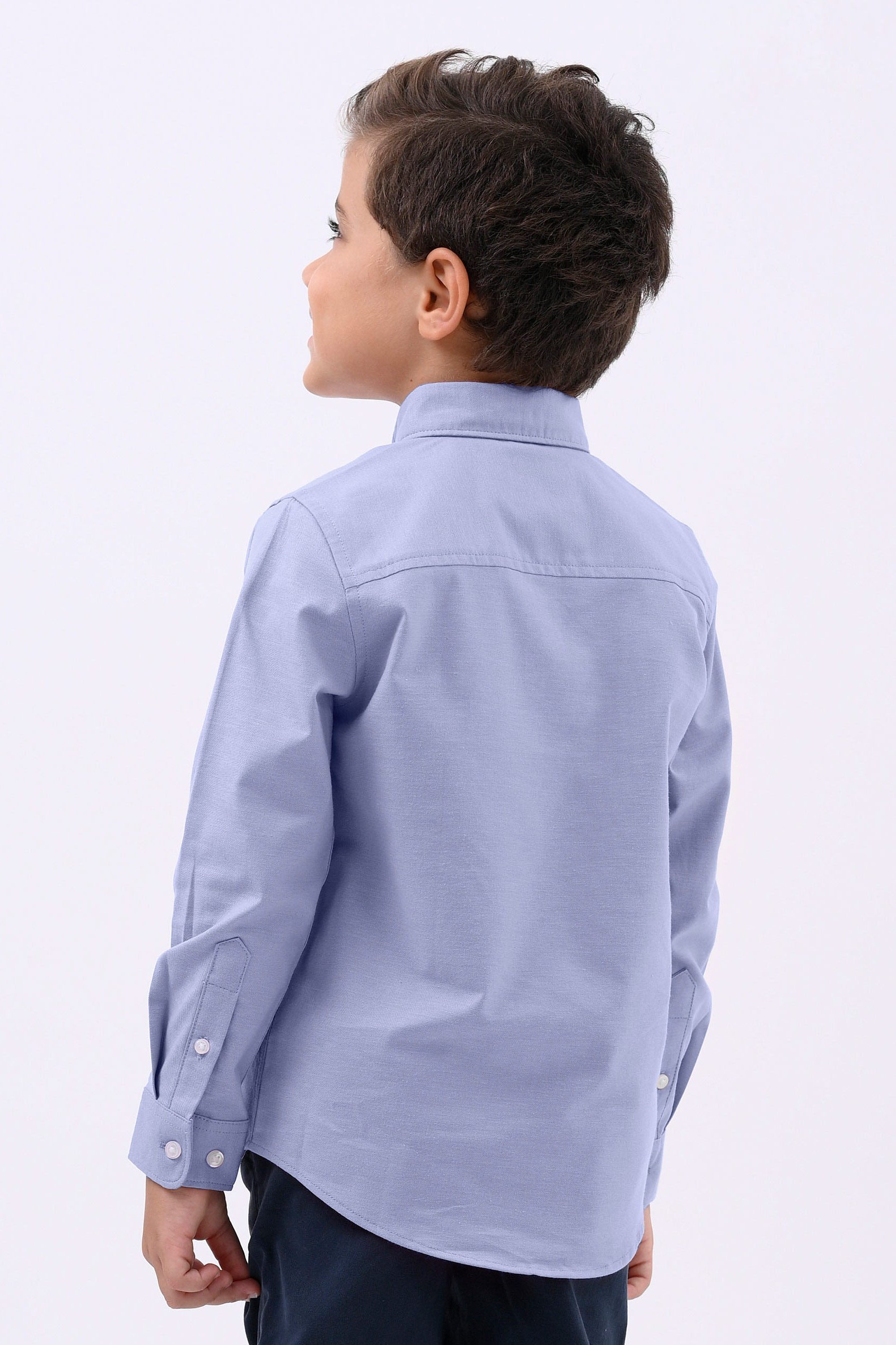 Boys LS Stretch Oxford Shirt (3-14yrs)