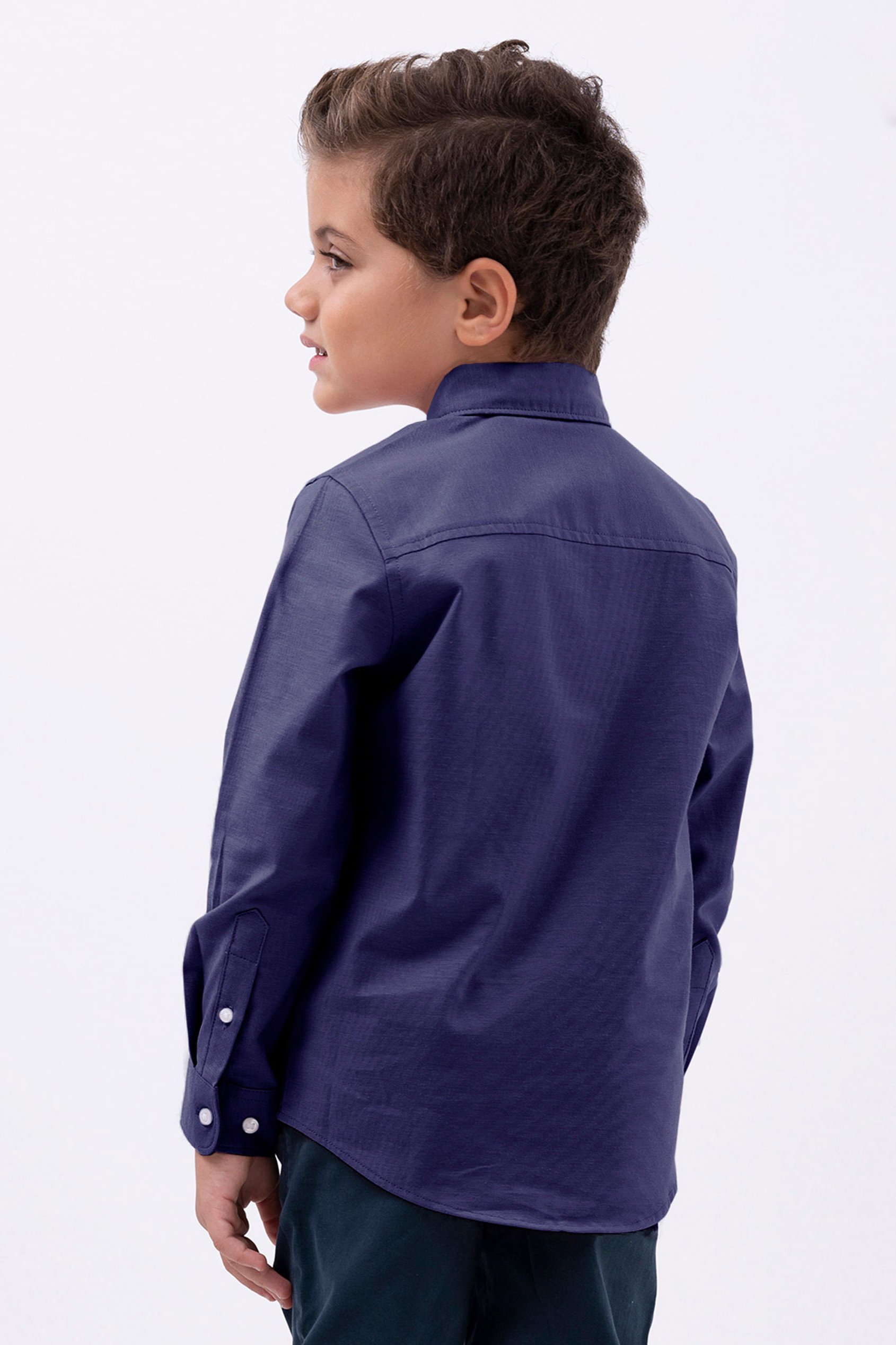 Boys LS Stretch Oxford Shirt (3-14yrs)