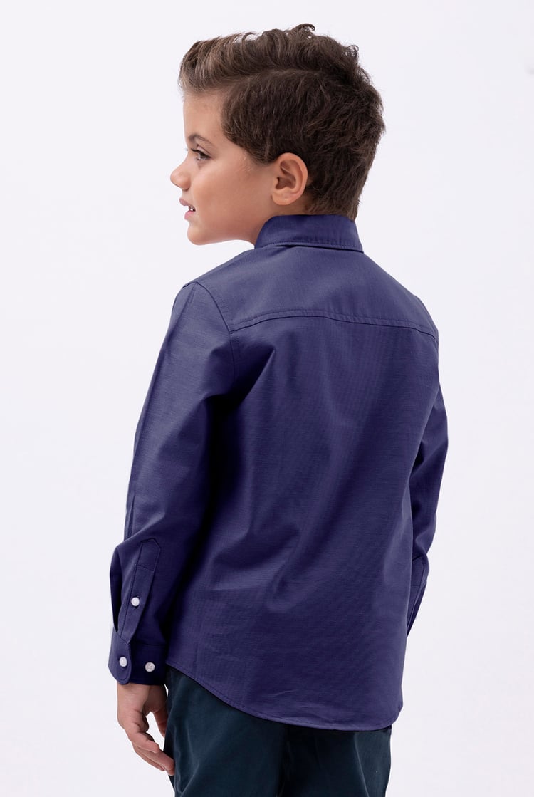 Boys LS Stretch Oxford Shirt (3-14yrs)