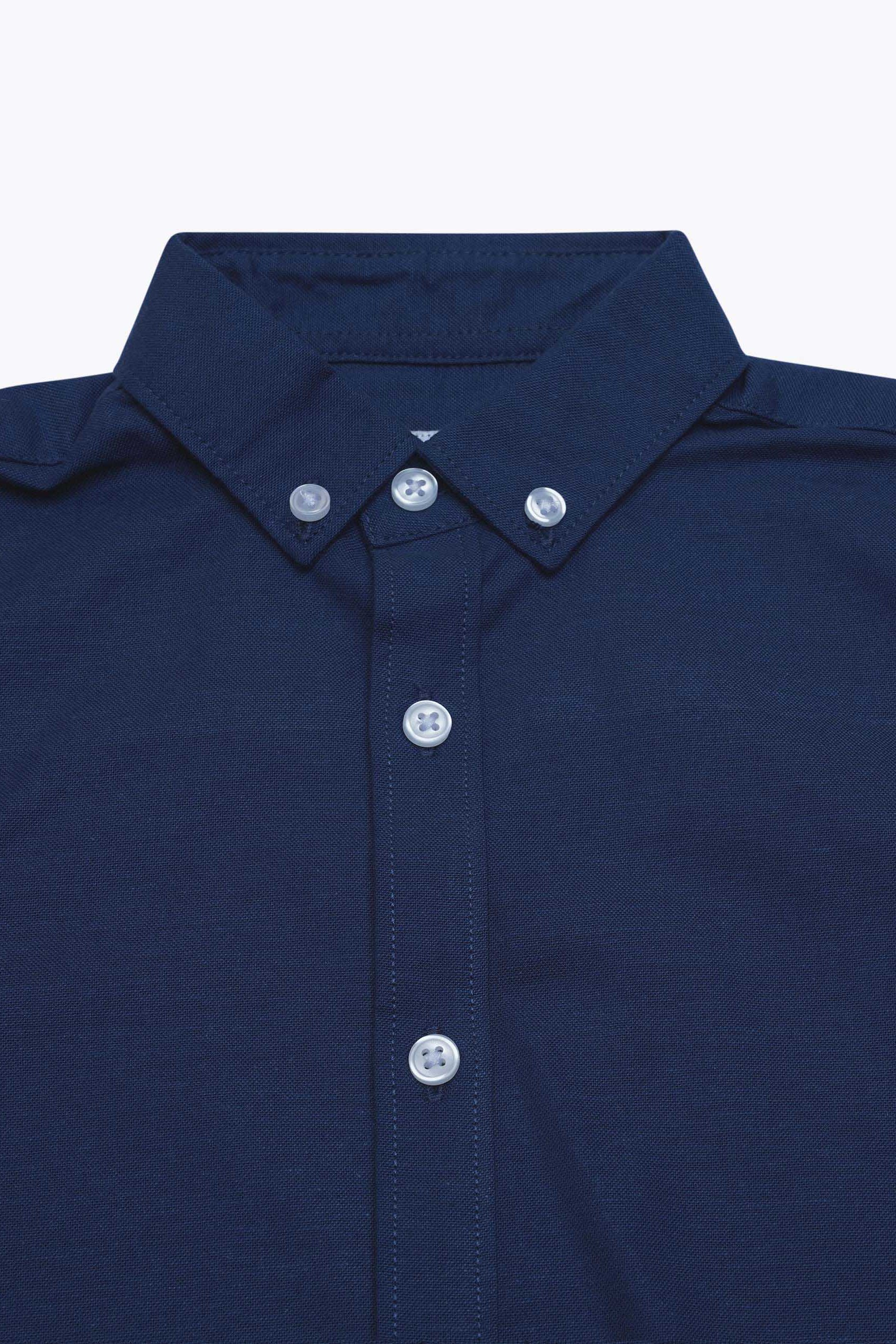 Boys LS Stretch Oxford Shirt (3-14yrs)