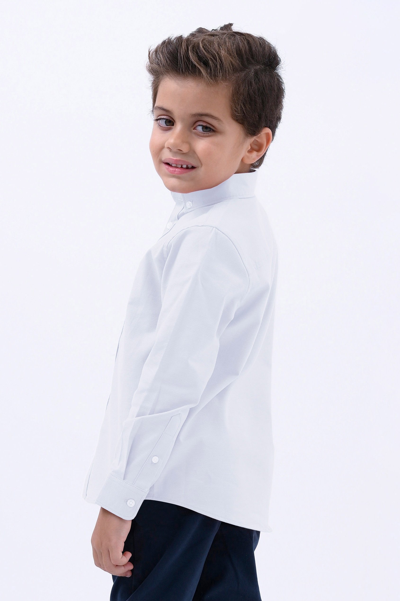 Boys LS Stretch Oxford Shirt (3-14yrs)
