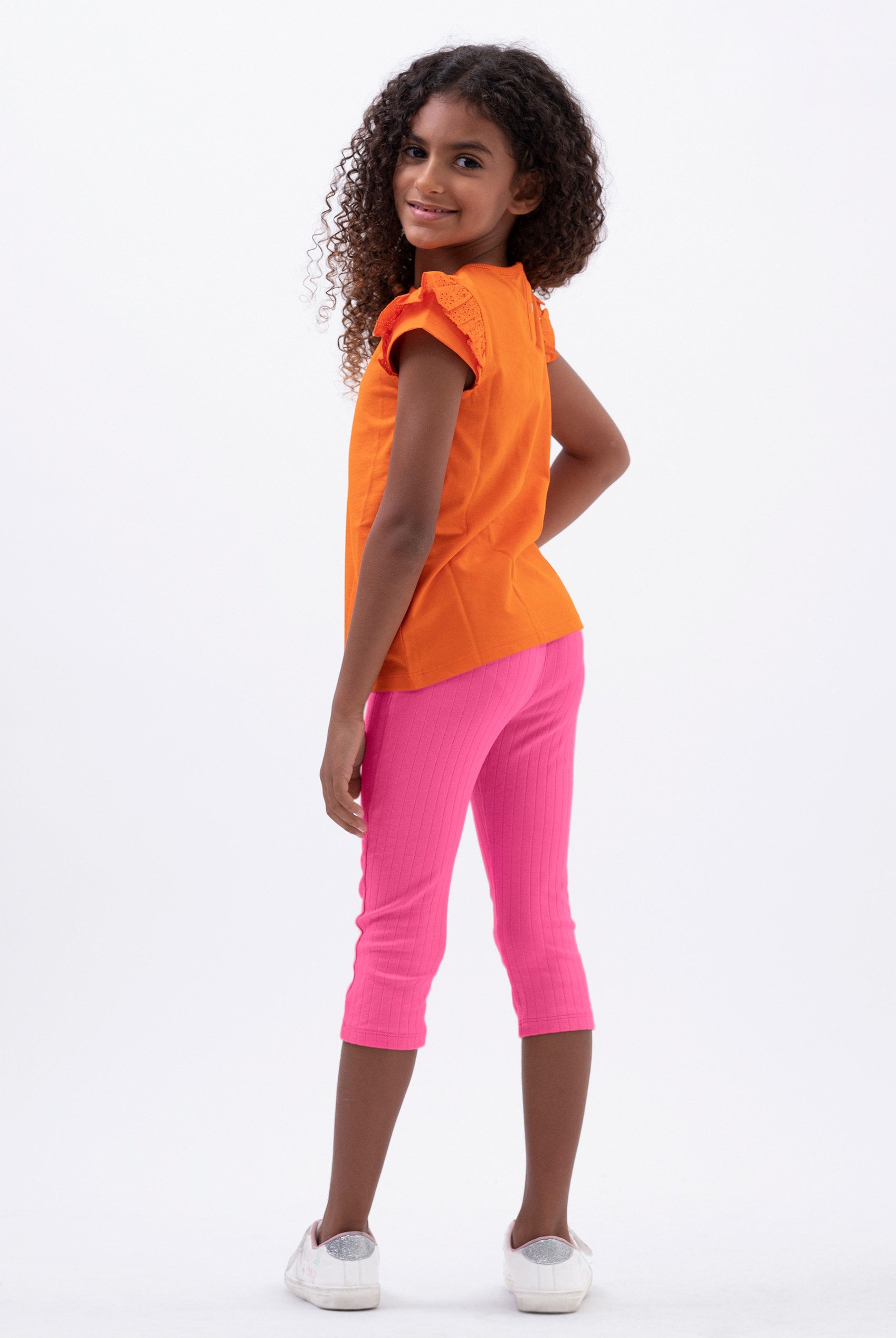 Textured Rib Crop Leggings