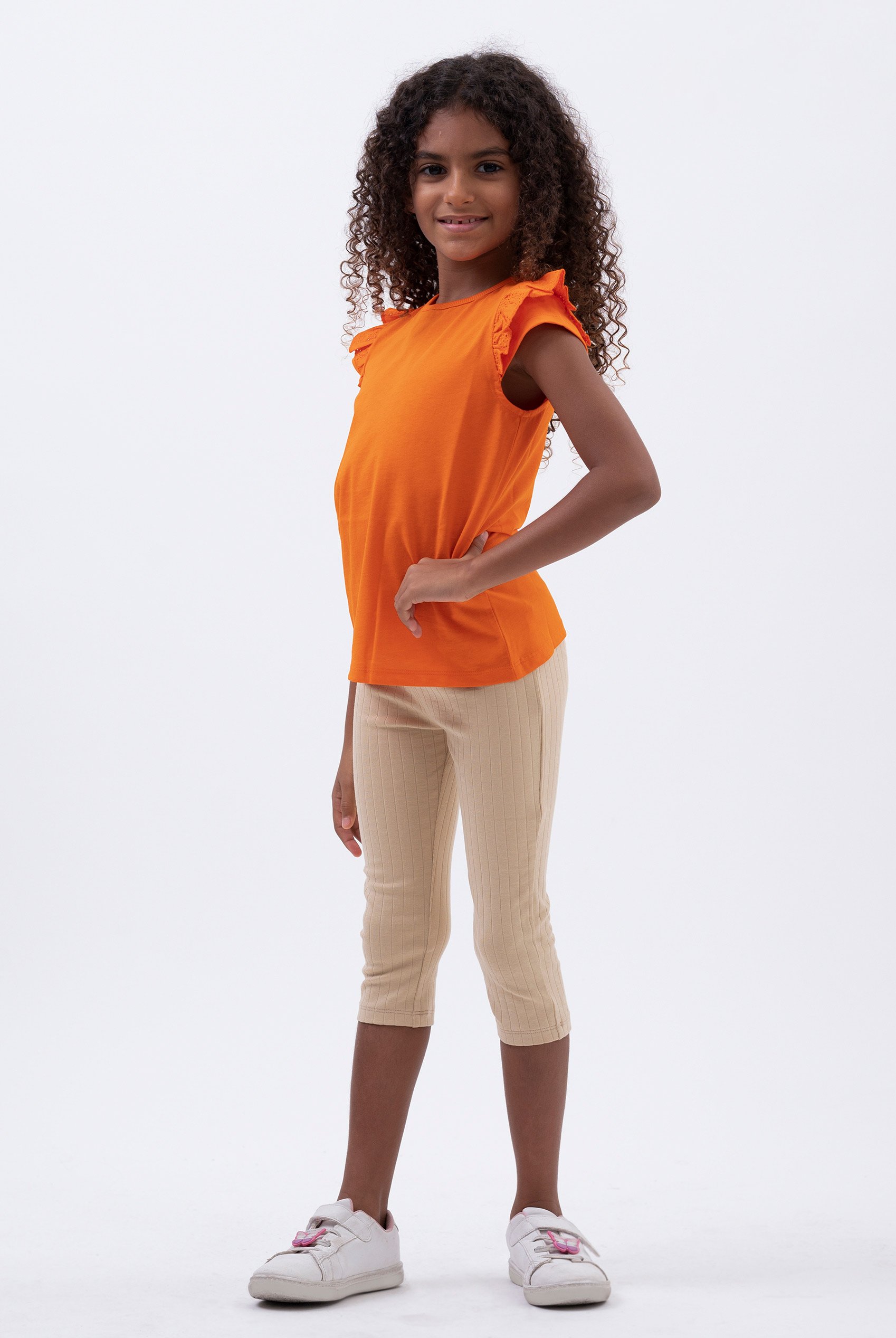 Textured Rib Crop Leggings