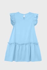 Girls Ruffle Sleeve Jersey Dress