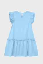 Girls Ruffle Sleeve Jersey Dress