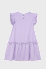 Girls Ruffle Sleeve Jersey Dress