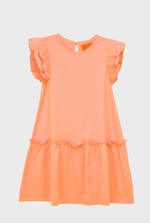 Girls Ruffle Sleeve Jersey Dress
