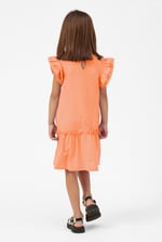 Girls Ruffle Sleeve Jersey Dress