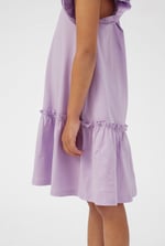 Girls Ruffle Sleeve Jersey Dress