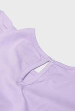 Girls Ruffle Sleeve Jersey Dress