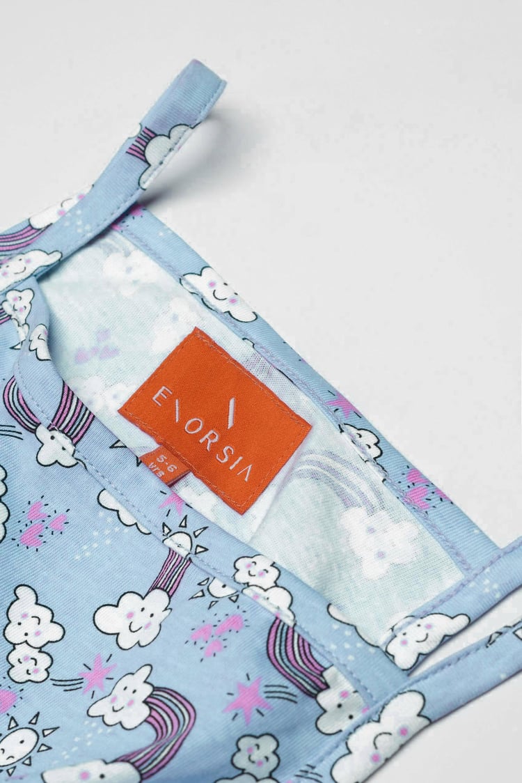 Girls Sleeveless Tiered Jersey Dress