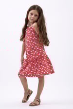 Girls Sleeveless Tiered Jersey Dress