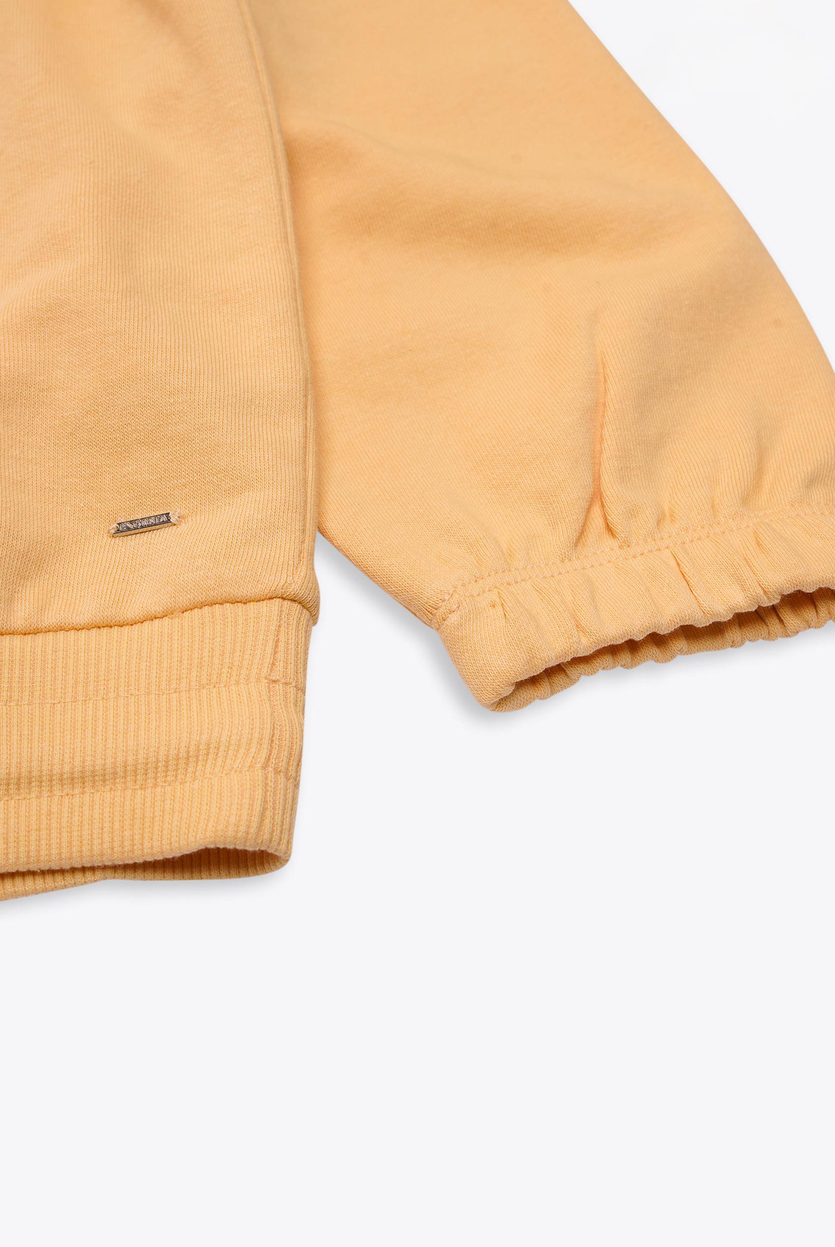 Half Zip High Neck Embroidery Sweatshirt